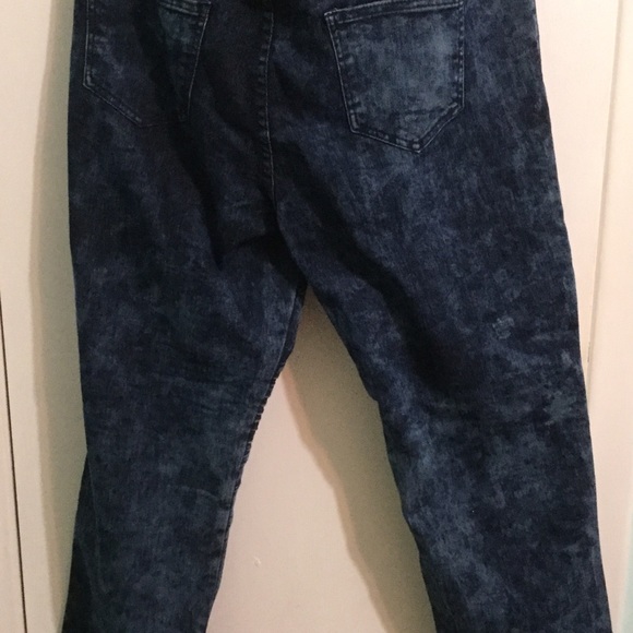 Flaxi: Women’s Tie Dye Moto Jeans - Picture 4 of 6